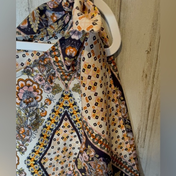 Bebop Knotted sleeves shoulder Beige Pink  + Floral Flower Dress Size 3X - Picture 4 of 16